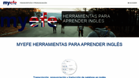 What Myefe.es website looked like in 2022 (2 years ago)
