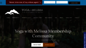 What Melissawest.com website looked like in 2022 (2 years ago)