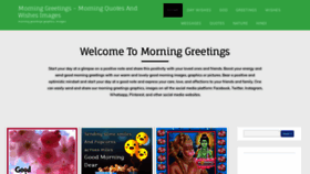 What Morninggreetings.com website looked like in 2022 (2 years ago)