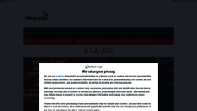 What Megazap.fr website looked like in 2022 (4 years ago)