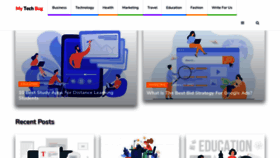 What Mytechbug.com website looked like in 2022 (4 years ago)