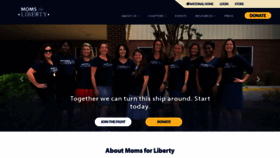 What Momsforliberty.org website looked like in 2022 (2 years ago)