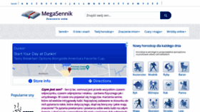 What Megasennik.pl website looked like in 2022 (2 years ago)