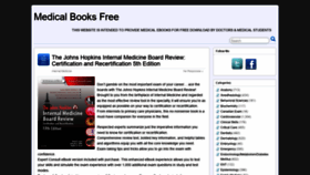 What Medicalbooksfree.com website looked like in 2022 (2 years ago)