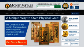 What Moneymetals.com website looked like in 2022 (2 years ago)