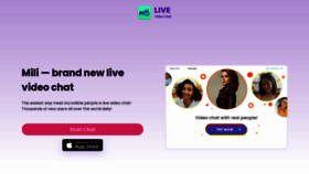 What Mili.live website looked like in 2022 (2 years ago)