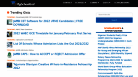What Myschoolgist.com website looked like in 2022 (2 years ago)