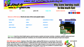 What Mes-games.com website looked like in 2022 (2 years ago)