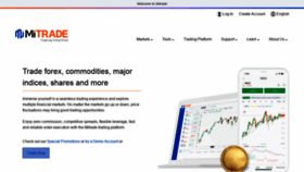 What Mitrade.com website looked like in 2022 (2 years ago)