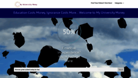 What Myuniversitymoney.com website looked like in 2022 (3 years ago)