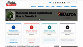 What Mdrealtor.org website looked like in 2022 (4 years ago)