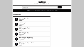 What Matikiri.net website looked like in 2022 (2 years ago)