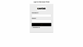 What Myinterviewerportal.kantar.com website looked like in 2022 (2 years ago)