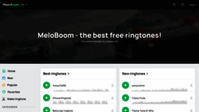What Meloboom.com website looked like in 2022 (2 years ago)