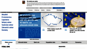 What Mfcr.cz website looked like in 2022 (2 years ago)