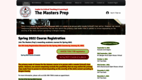 What Mastersprep.org website looked like in 2022 (2 years ago)