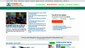 What Matran.edu.vn website looked like in 2022 (2 years ago)
