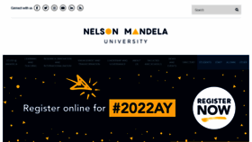 What Mandela.ac.za website looked like in 2022 (2 years ago)