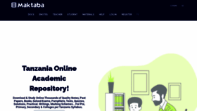 What Maktaba.ac.tz website looked like in 2022 (2 years ago)