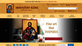 What Monasteryicons.com website looked like in 2022 (2 years ago)