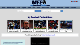What Myfootballfacts.com website looked like in 2022 (2 years ago)