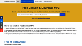 What Mp3download.one website looked like in 2022 (2 years ago)