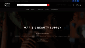 What Mariebeautysupplies.com website looked like in 2022 (2 years ago)