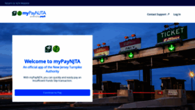 What Mypay.njta.com website looked like in 2022 (2 years ago)