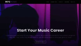 What Mpemusic.com website looked like in 2022 (2 years ago)