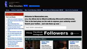 What Mancrushes.com website looked like in 2022 (2 years ago)