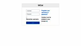 What Micet.moodlecloud.com website looked like in 2022 (2 years ago)