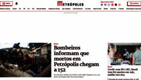 What Metropoles.com website looked like in 2022 (2 years ago)