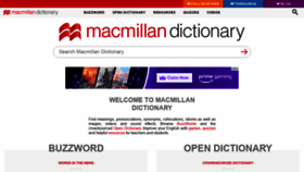 What Macmillandictionary.com website looked like in 2022 (2 years ago)