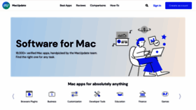 What Macupdate.com website looked like in 2022 (2 years ago)