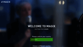 What Magix.com website looked like in 2022 (2 years ago)