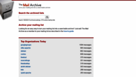 What Mail-archive.com website looked like in 2022 (2 years ago)