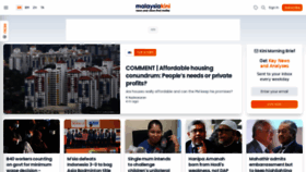 What Malaysiakini.com website looked like in 2022 (2 years ago)