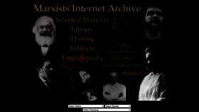What Marxists.org website looked like in 2022 (2 years ago)