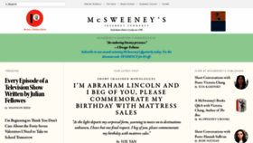 What Mcsweeneys.net website looked like in 2022 (2 years ago)