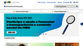 What Mec.gov.br website looked like in 2022 (2 years ago)