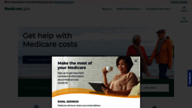 What Medicare.gov website looked like in 2022 (2 years ago)