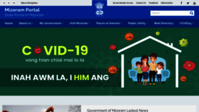 What Mizoram.gov.in website looked like in 2022 (2 years ago)
