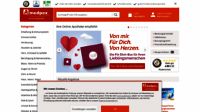 What Medpex.de website looked like in 2022 (2 years ago)