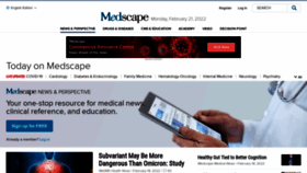 What Medscape.com website looked like in 2022 (2 years ago)