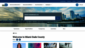 What Miamidade.gov website looked like in 2022 (2 years ago)