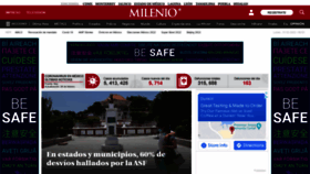 What Milenio.com website looked like in 2022 (2 years ago)