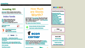 What Moneychimp.com website looked like in 2022 (2 years ago)