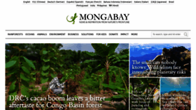 What Mongabay.com website looked like in 2022 (2 years ago)