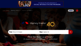 What Moneymailer.com website looked like in 2022 (2 years ago)