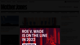 What Motherjones.com website looked like in 2022 (2 years ago)
